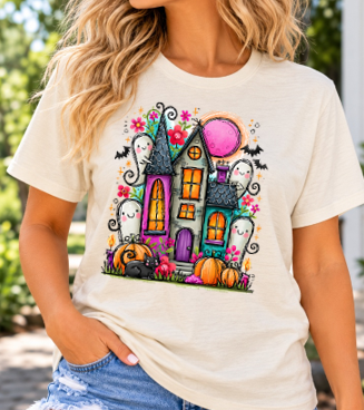 Halloween Haunted House T-Shirt
