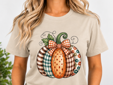 Fall Patchwork Pumpkin